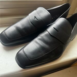 Prada Saffiano Leather Penny Loafer UK 10